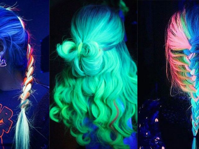 Hair trend - Get glow-in-the-dark rainbow hair! - Hair Romance