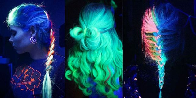 Is Glow in the Dark Hair Color the Newest Summer Hair Color Trend – Mane by  Mane Addicts