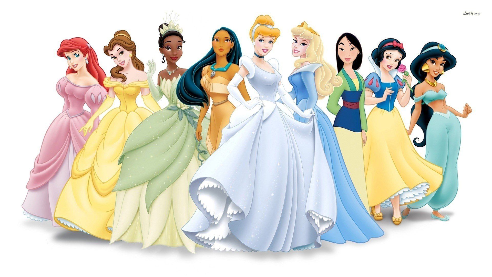 disney princess with white dress