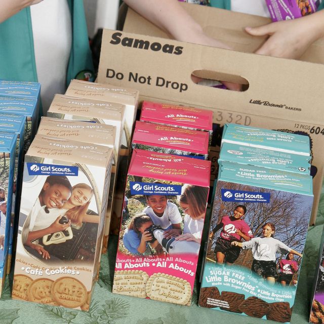 Girl Scout Cookie boxes