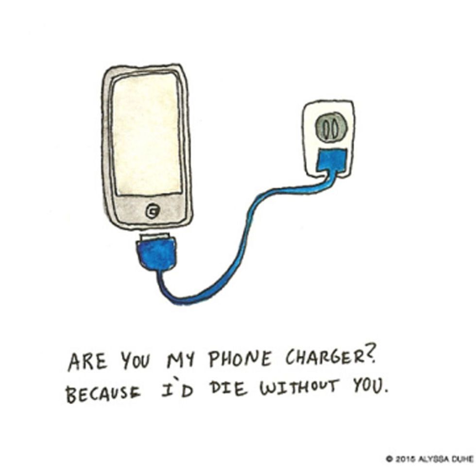 A Daily Pickup Line Illustrations