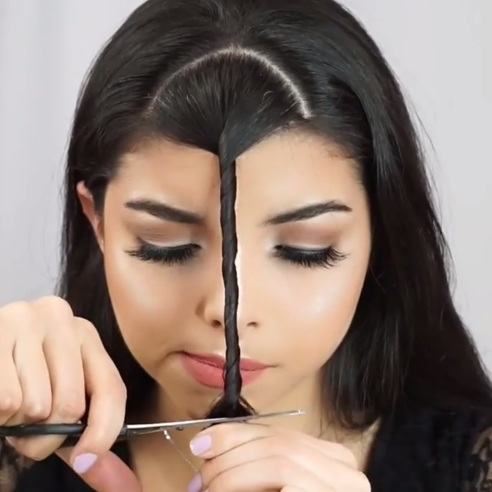 The Internet Is Obsessed With This Video Of A Girl Cutting Her Own Hair