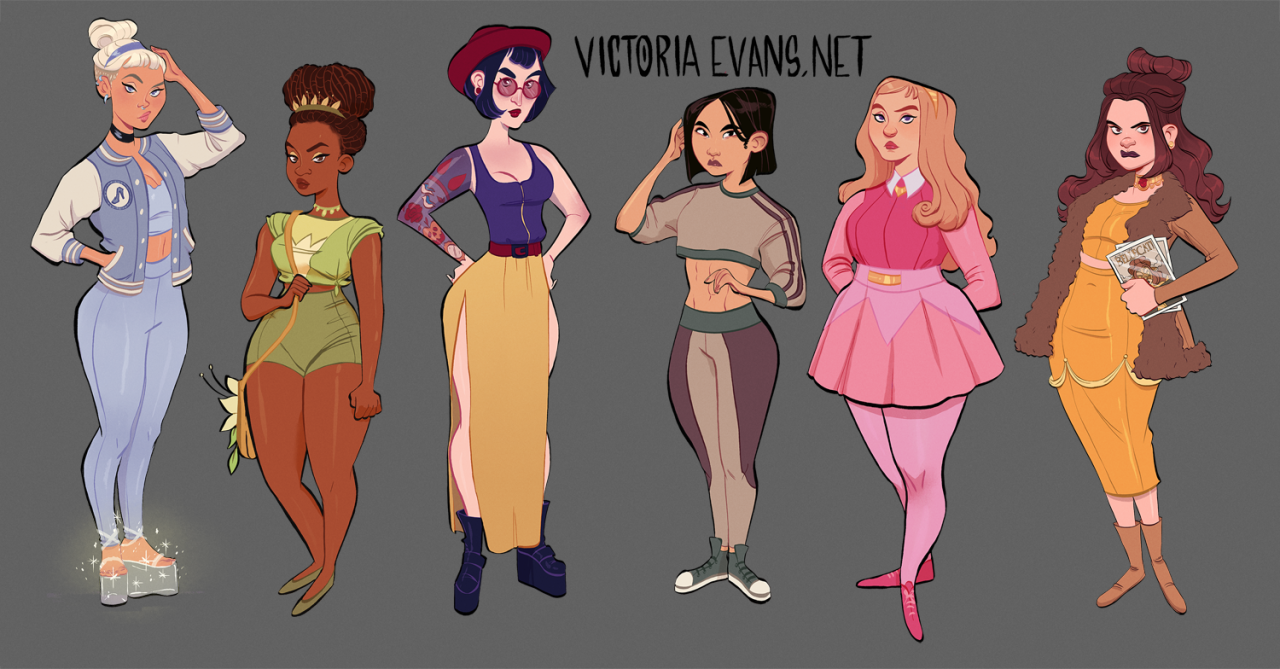 Artist Reimagined The Disney Princesses As Modern Teens And The Results ...