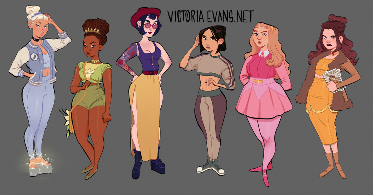 Artist Reimagined the Disney Princesses As Modern Teens And The Results Are  Perfect
