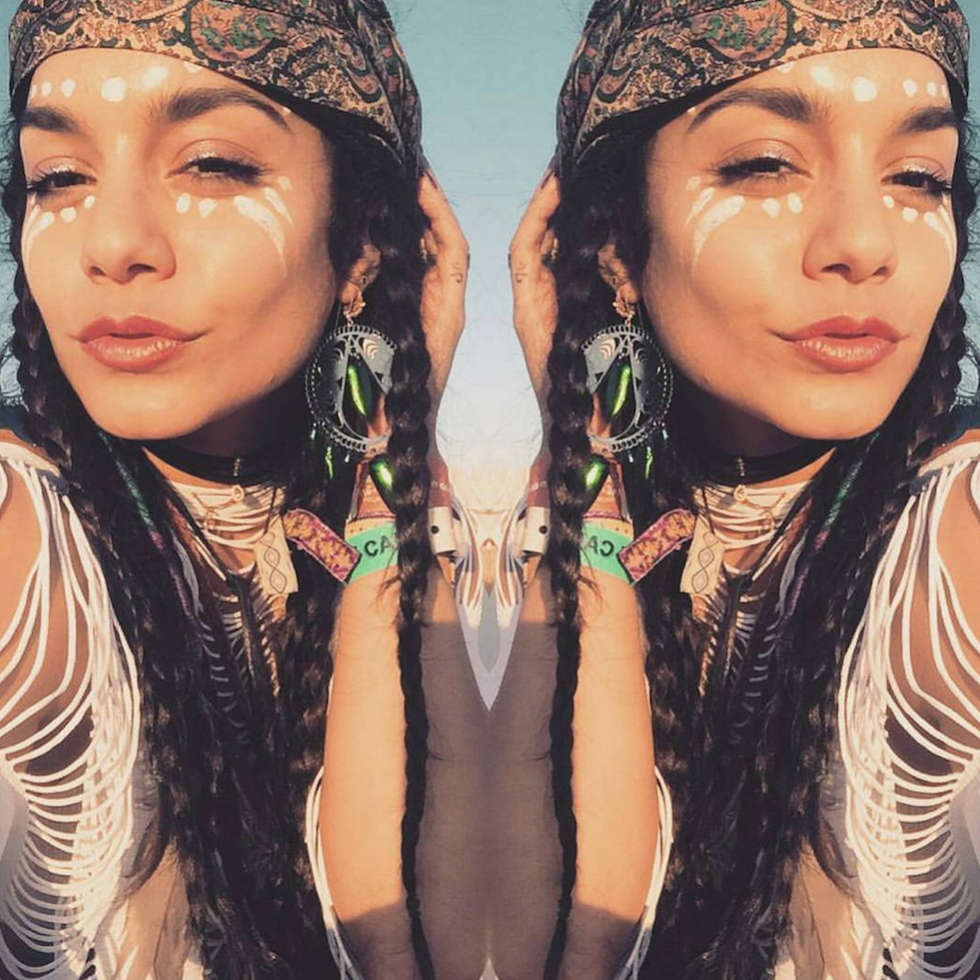 Fans Are Debating if Vanessa Hudgens' Face Paint Is Cultural Appropriation