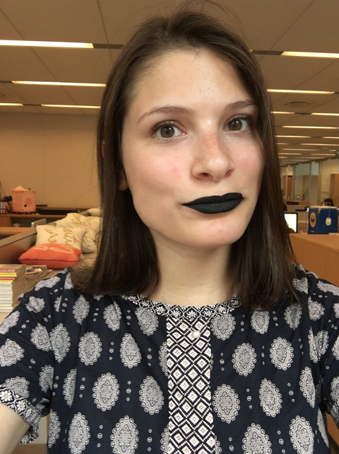 kylie jenner, dead of knight, lip kit, black lipstick, kylie cosmetics, review