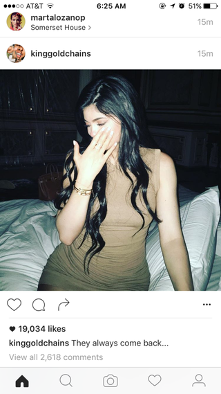 Tyga Posts Picture Of Kylie Jenner On Instagram Tyga Deletes Instagram Of Kylie Jenner In Bed