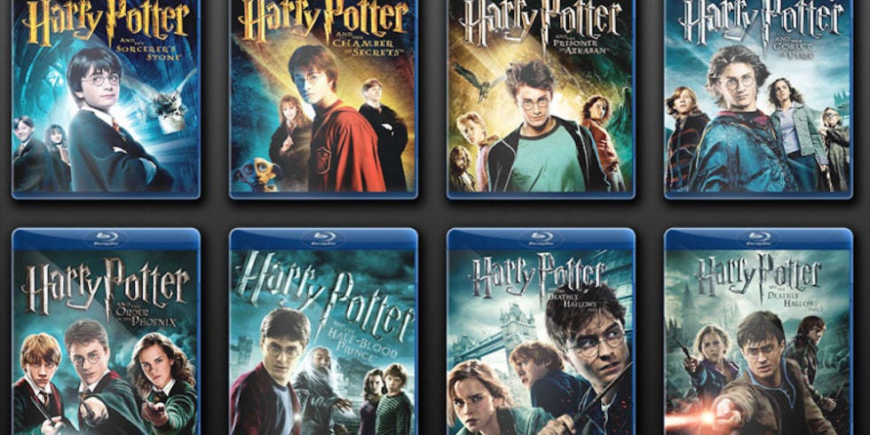 Harry Potter Movie Redesign - New Harry Potter DVD Cases