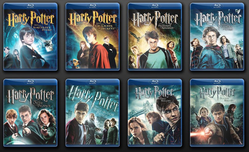 harry potter movies in order list