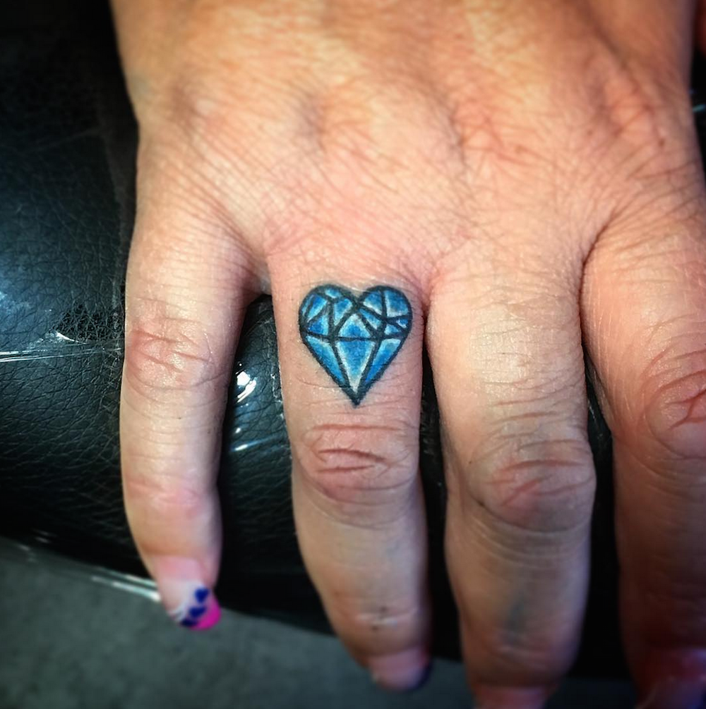 Buy Diamond Tiny Temporary Tattoos Finger Tattoos Earring Online in India   Etsy