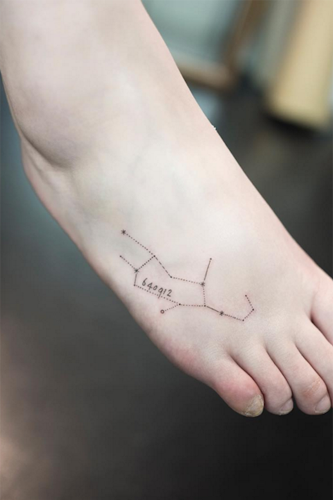 Tiny Libra sign tattoo by Gianina Caputo - Tattoogrid.net