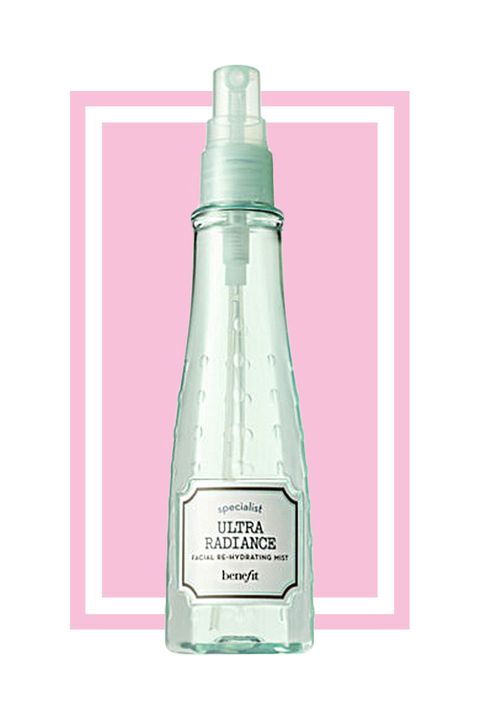 <p>For an even glowier post-gym class complexion, spritz on this refreshing mist, made with calming white and blue lotus extracts. The light, cucumber scented formula delivers hydration and gives you an energy boost. Our advice: Don't let this addictive spray out of your sight—your friends might try to steal it.</p><p>Benefit Ultra Radiance Re-Hydrating Mist, $26, <a href="http://mcys.co/2aUVUCU" target="_blank">Macys.com</a></p>