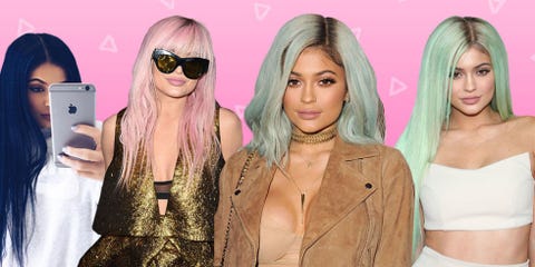 22 Best Kylie Jenner Hair Colors Kylie Jenner Rainbow Hairstyles