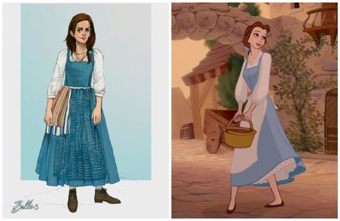 Emma Watson Belle Costume Beauty And The Beast Live Action Movie