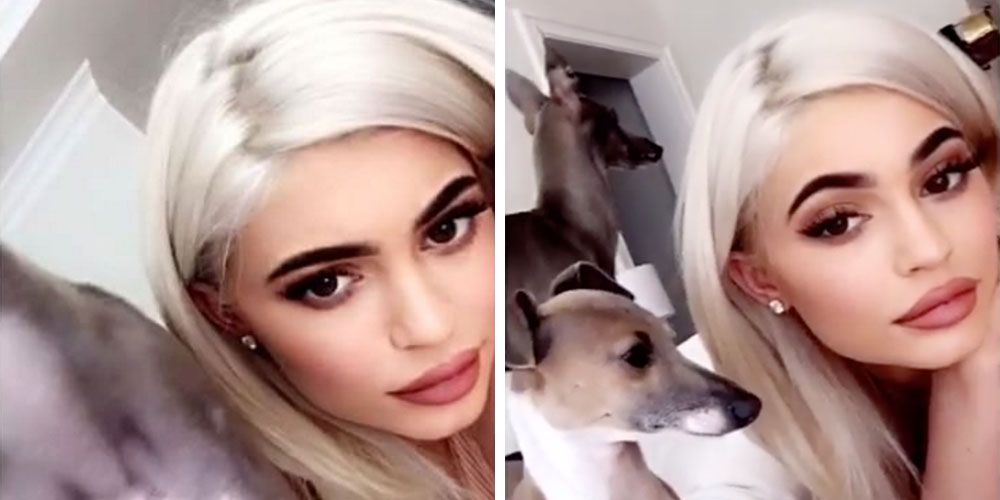 Kylie Jenner Zig Zag Part Kylie Jenner Blonde Hair