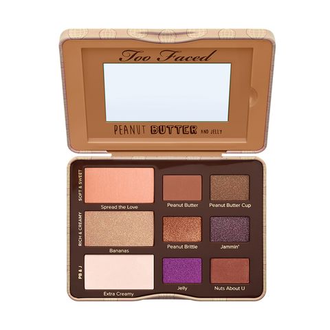 Brown, Tan, Peach, Rectangle, Eye shadow, Cosmetics, Tints and shades, Beige, Lavender, Box, 