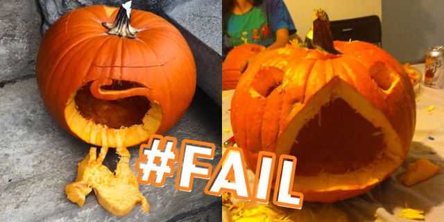 19 Hilarious Halloween Pumpkin Carving Fails