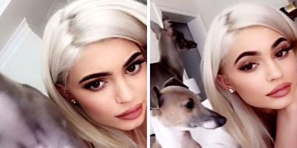 Kylie Jenner Zig Zag Part - Kylie Jenner Blonde Hair Kylie Jenner Zig Zag Part - Kylie Jenner Blonde Hair