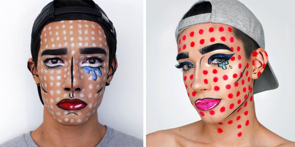 James Charles Halloween Makeup - Pop Art Makeup Ideas