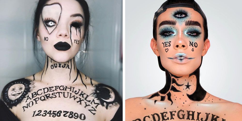 Ouija Board Halloween Makeup