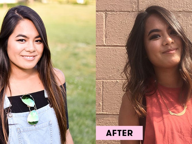 10 Girls Before and After Cutting Their Hair - Short Vs. Long Hair Pictures