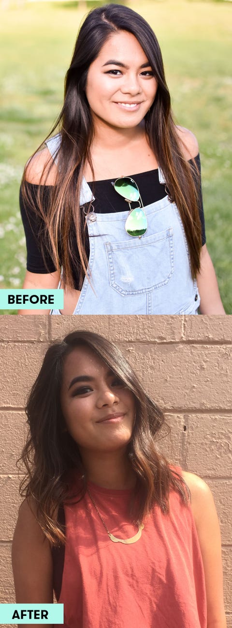10 Girls Before and After Cutting Their Hair - Short Vs. Long Hair Pictures