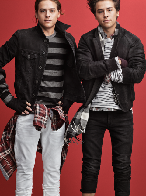 dylan and cole sprouse photos american eagle ad campaign