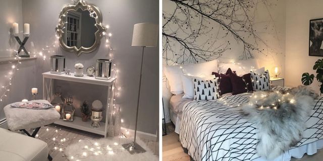 Dorm Decorating - Christmas Lights Bedroom Decor
