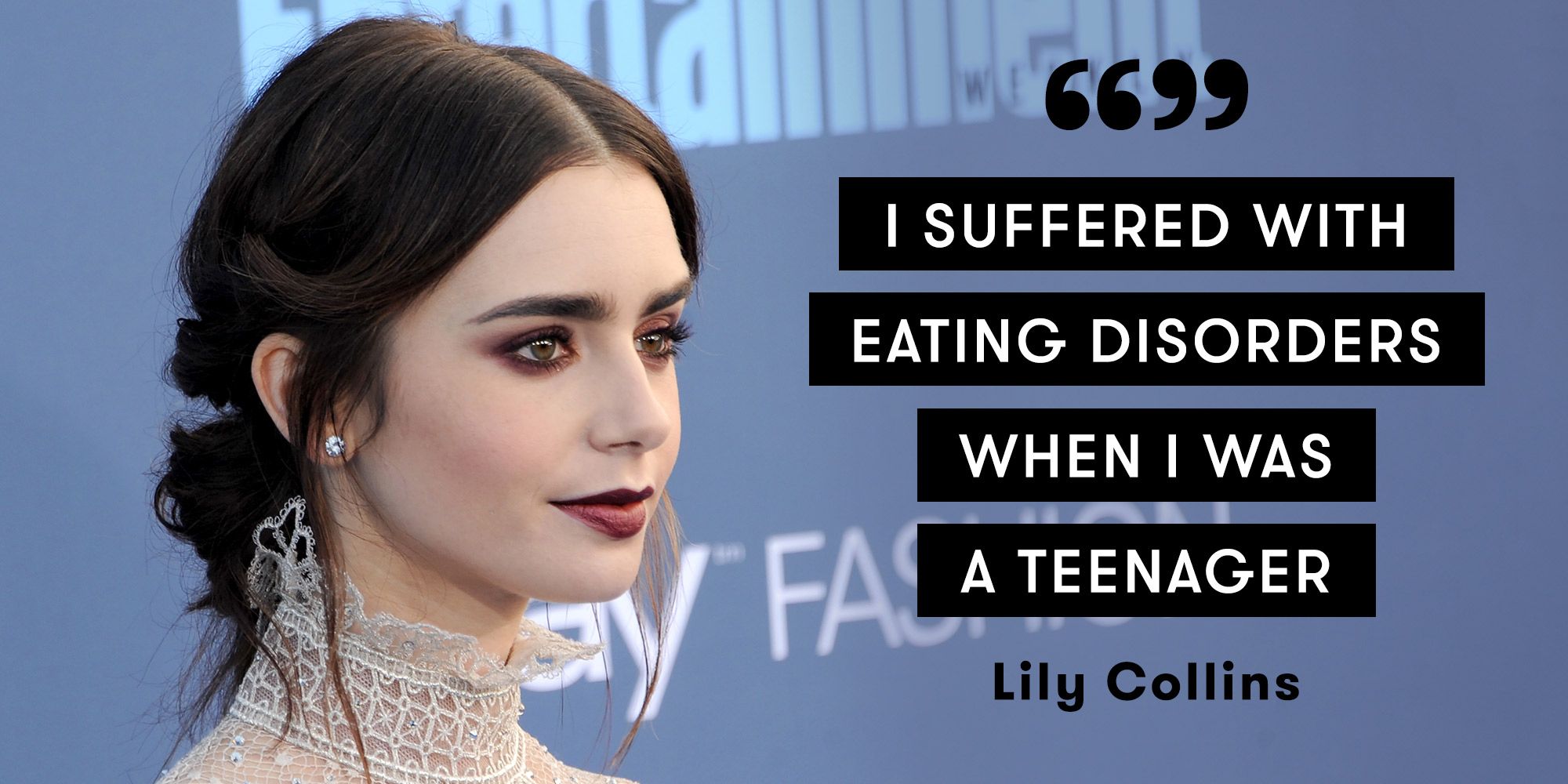 Lily Collins Opens Up About Struggling With Eating Disorders As A Teen