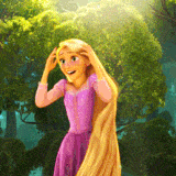Disney Rapunzel excited GIF