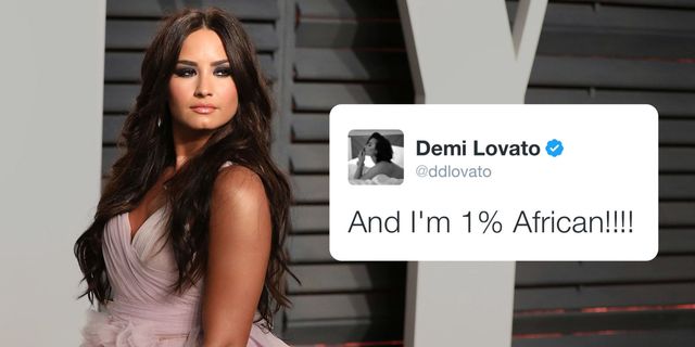 Demi Lovato Tweeted That She's 1% African!!!! and People Got Upset