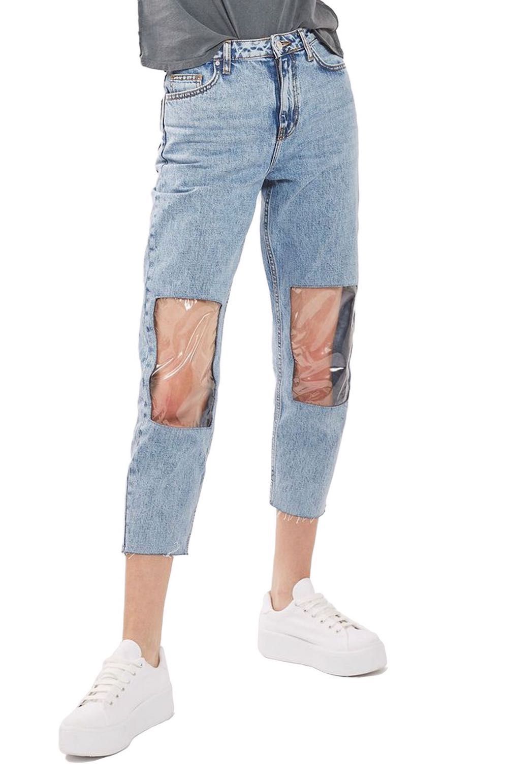 Jeans with a sales lot of holes