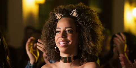 Hair, Hairstyle, Beauty, Afro, Jheri curl, Ringlet, Black hair, Fashion, Smile, Photography, 