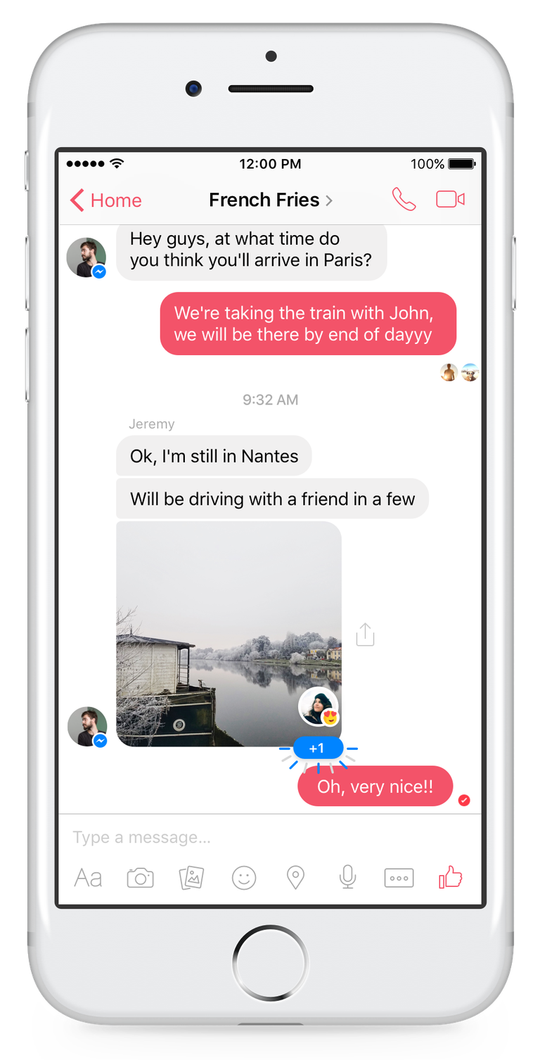 The Facebook Messenger Update Now Features Facebook Mentions And Reactions
