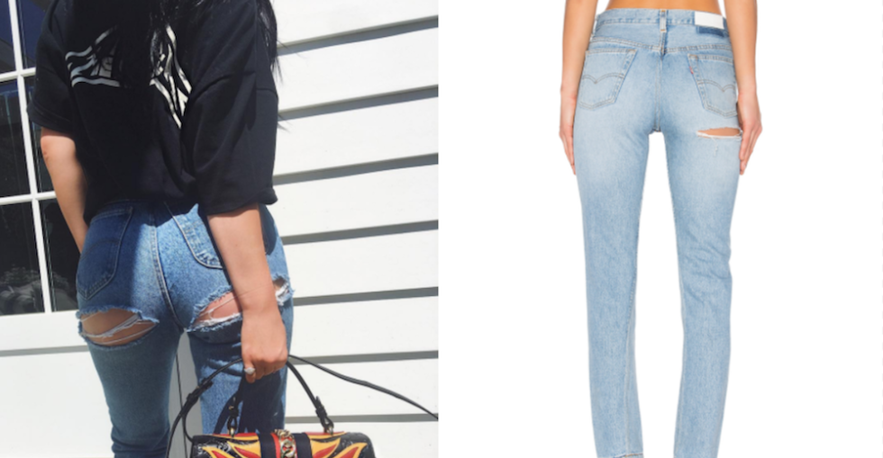 Sag helbrede hul Now You Can Buy Ripped-Butt Jeans Like Kylie Jenner's