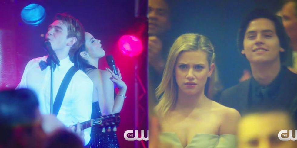 Betty Gets Jealous Af Of Archie Veronica S Duet Right In Front Of Jughead In New Riverdale Clip