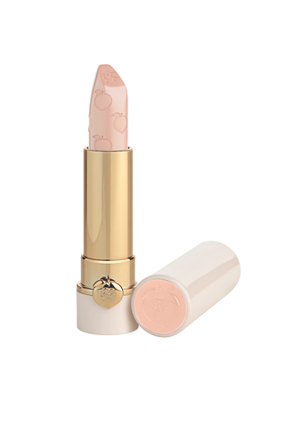 Lipstick, Pink, Cosmetics, Product, Beauty, Lip care, Beige, Peach, Lip, Material property, 