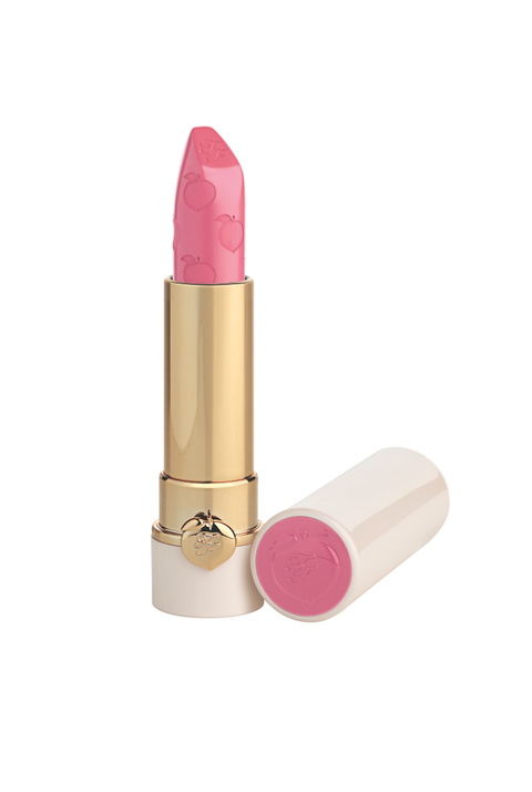Pink, Lipstick, Cosmetics, Product, Lip care, Beauty, Beige, Lip, Material property, Liquid, 