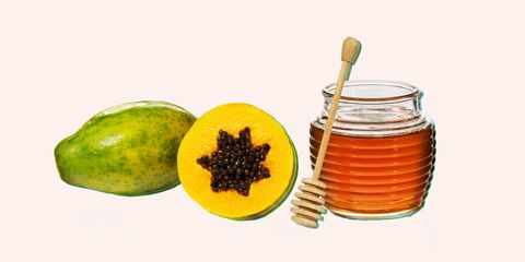 Food, Papaya, Vegetable juice, Fruit, Natural foods, Honey, Plant, Superfood, Ingredient, Drink, 