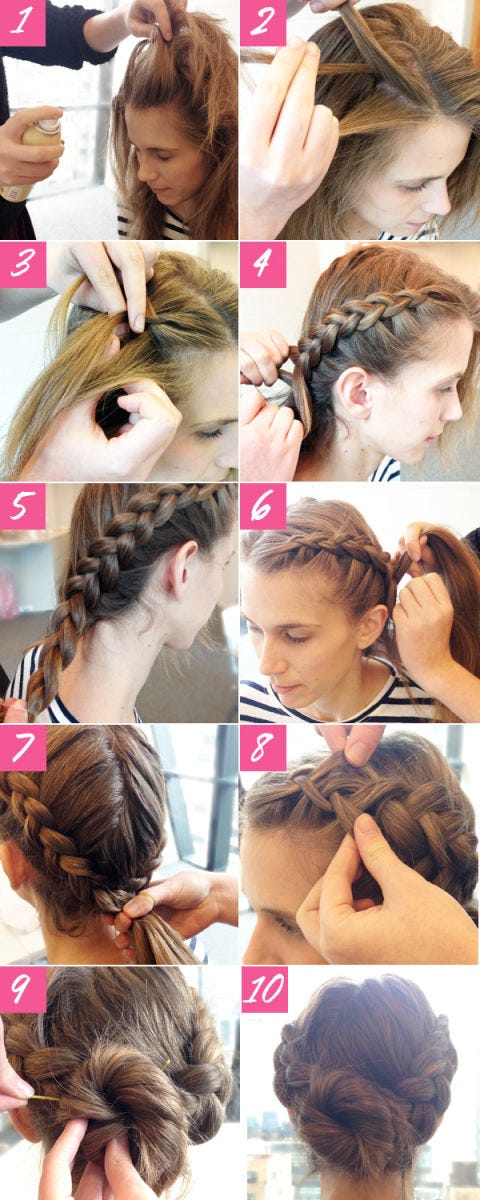 Easy Braided Updo Tutorial Double Braided Bun Hairstyle