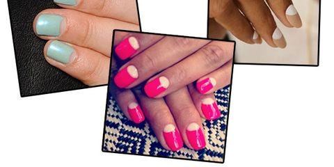 Half Moon Reverse French Nail Art Nail Trends From Fashion Week Ss14 Half Moon Reverse French Nail Art Nail Trends From Fashion Week Ss14