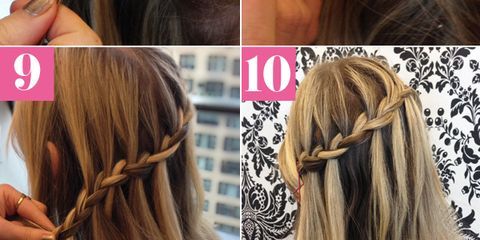 waterfall braid step by step instructions