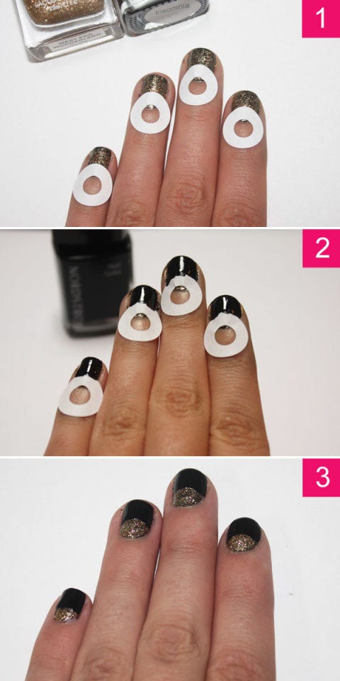Easy Half Moon Manicure Tutorial How To Do A Reverse French Manicure Easy Half Moon Manicure Tutorial How To Do A Reverse French Manicure