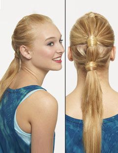 Sectioned Ponytail