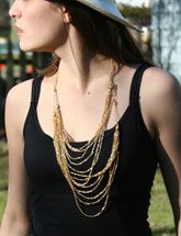 gold necklace from tribal societe