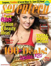 Miley Cyrus is on the Cover of the December/January 2009/2010 Issue of Seventeen!