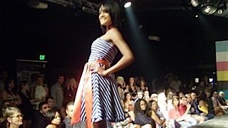 People, Event, Fashion show, Shoulder, Joint, Runway, Style, Formal wear, Fashion model, Dress, 