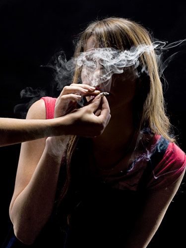 Teen Girl Smoking Pot