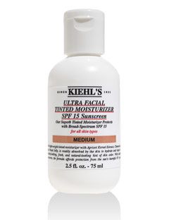 white bottle of kiehls moisturizer