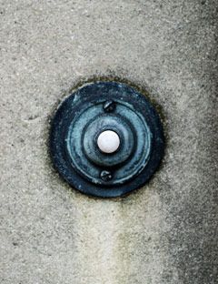 blue doorbell